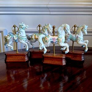 4 Carousel Figurines